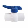 Thrifco Plumbing 2 Inch Slip PVC Ball Valve, Blue Handle, Heavy Duty 6415215